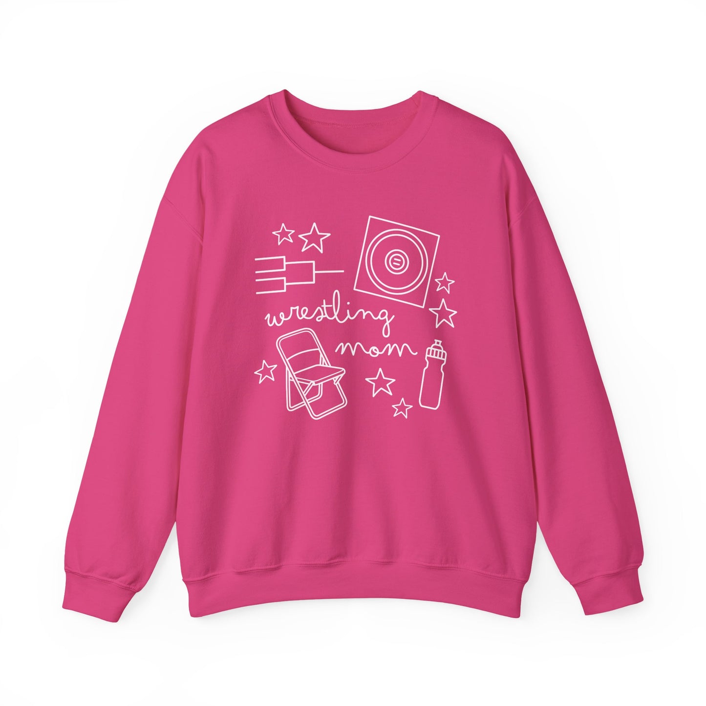 Wrestling Mom Doodle Crewneck - Multiple Colors