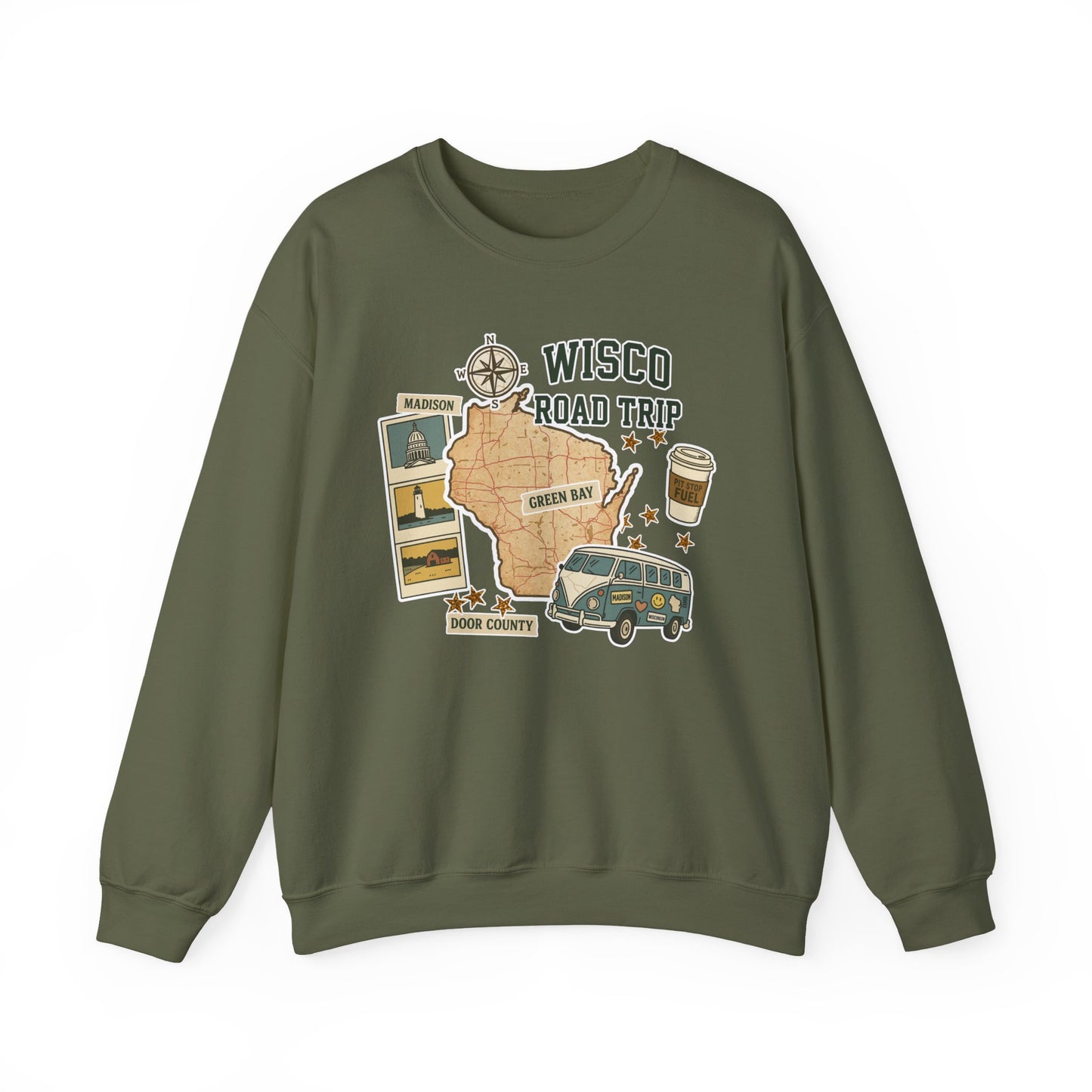 Wisco Road Trip Crewneck
