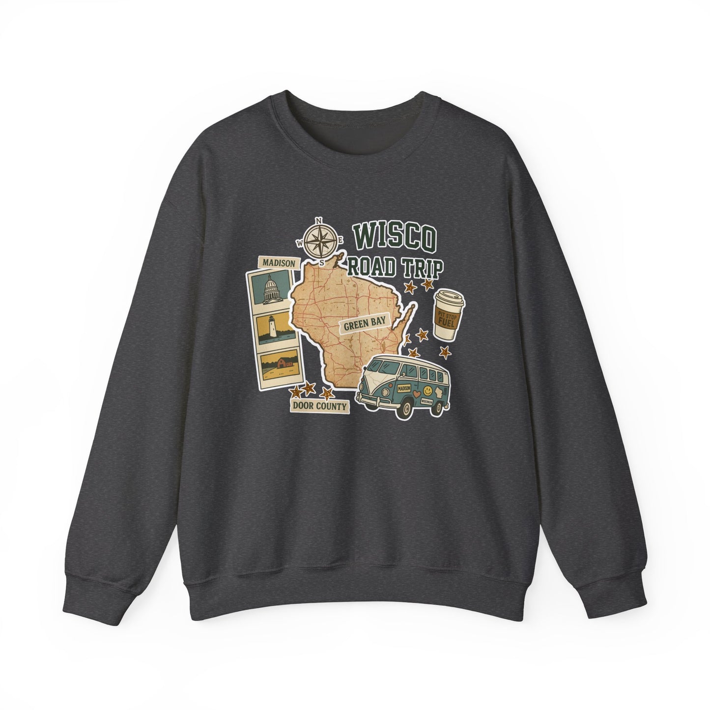 Wisco Road Trip Crewneck