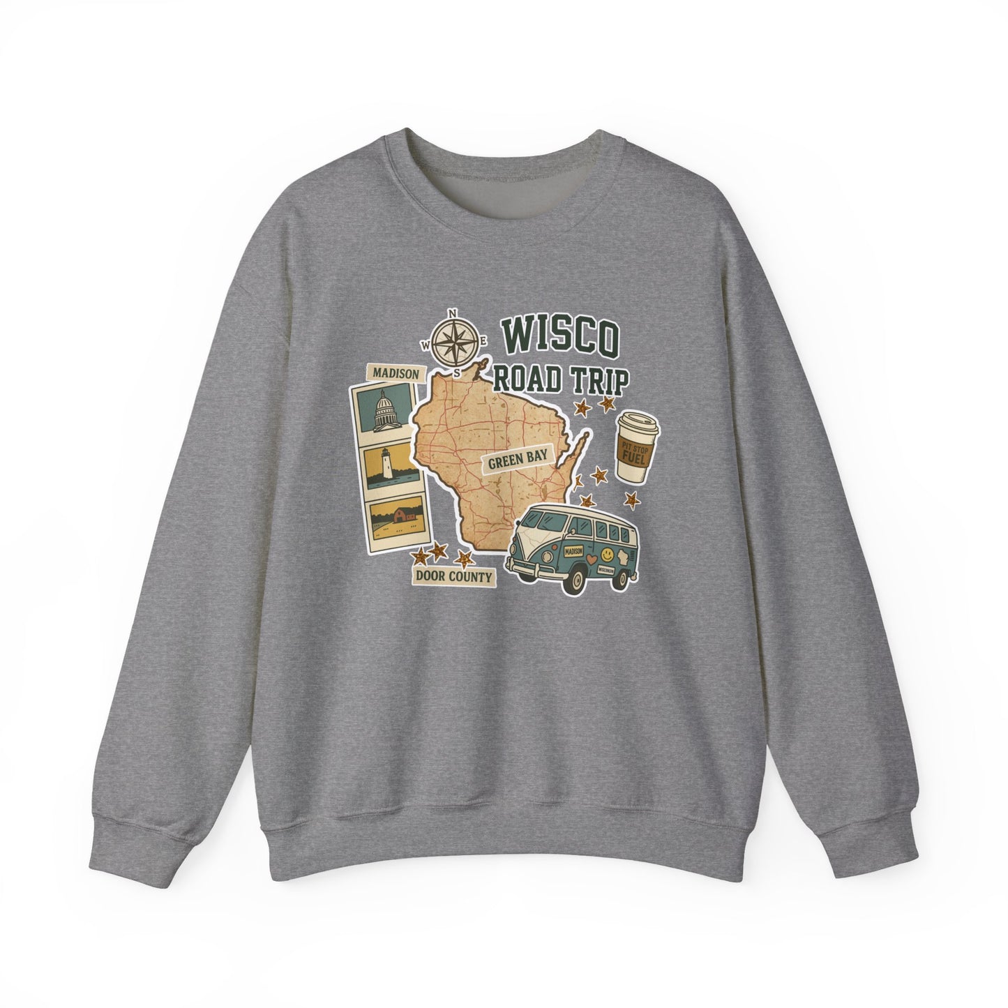 Wisco Road Trip Crewneck