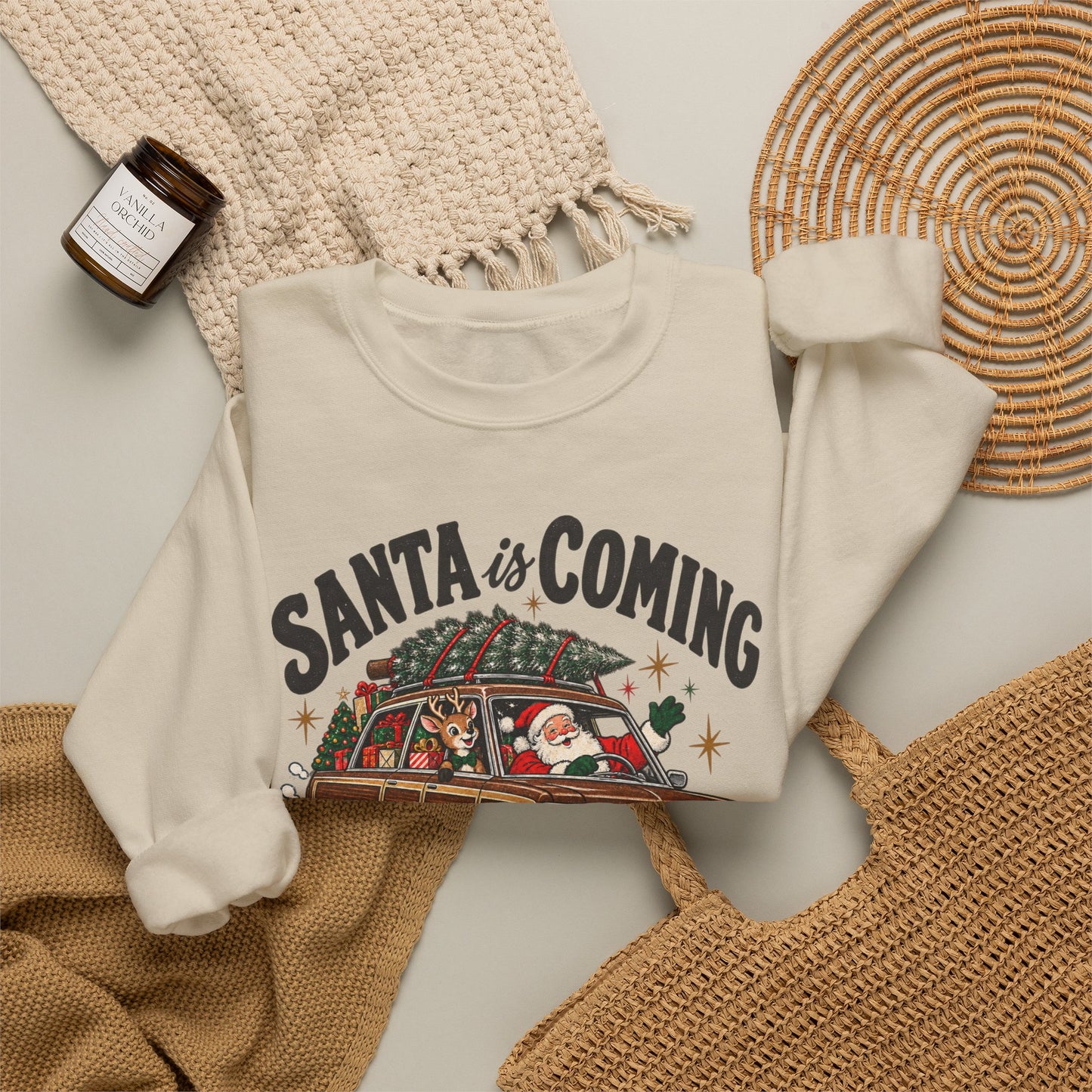 Santa is Coming to Town Sweatshirt