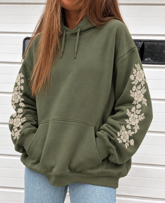 Wildflower Sleeve Hoodie