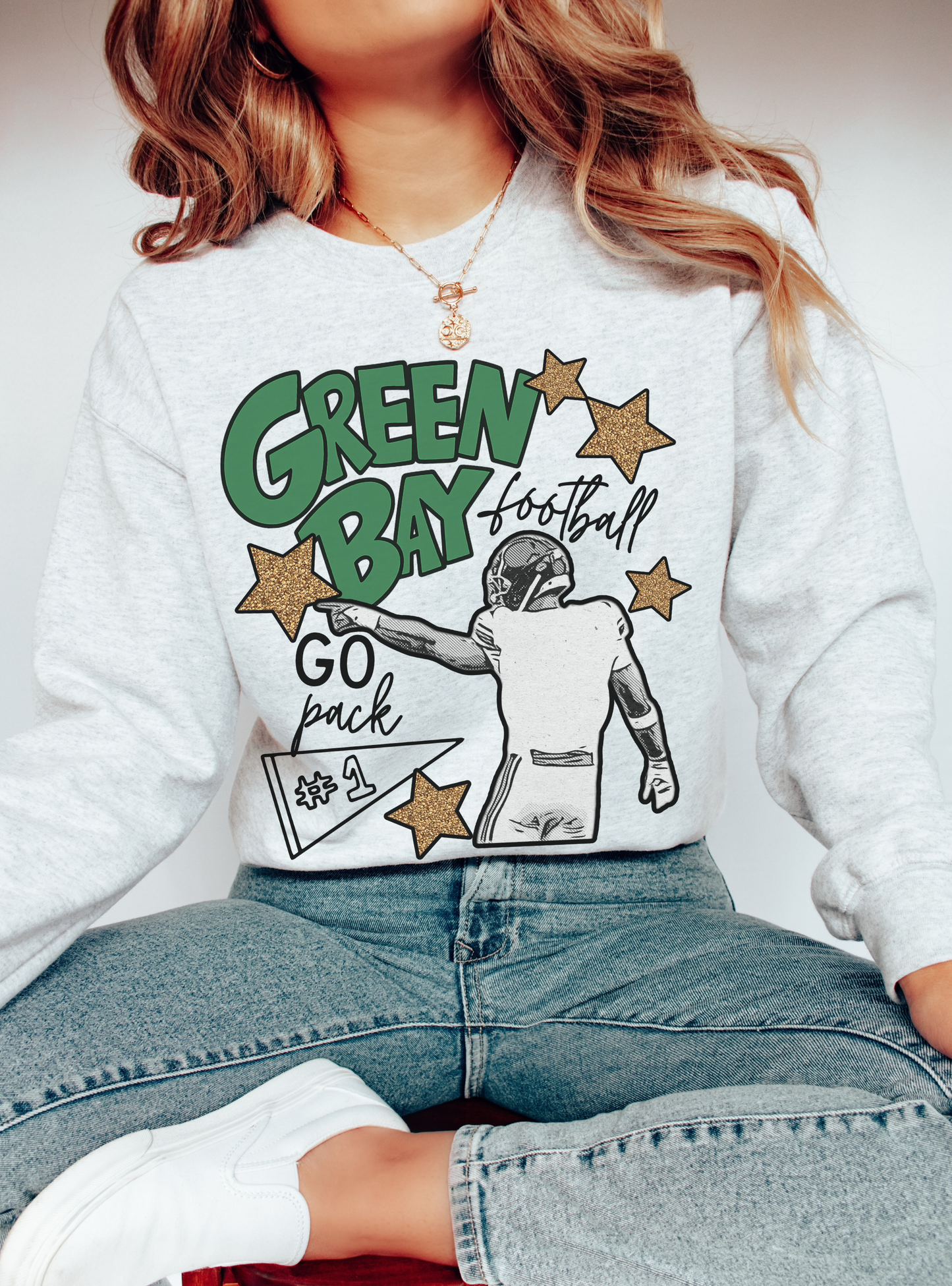 Green Bay Football Stars Crewneck