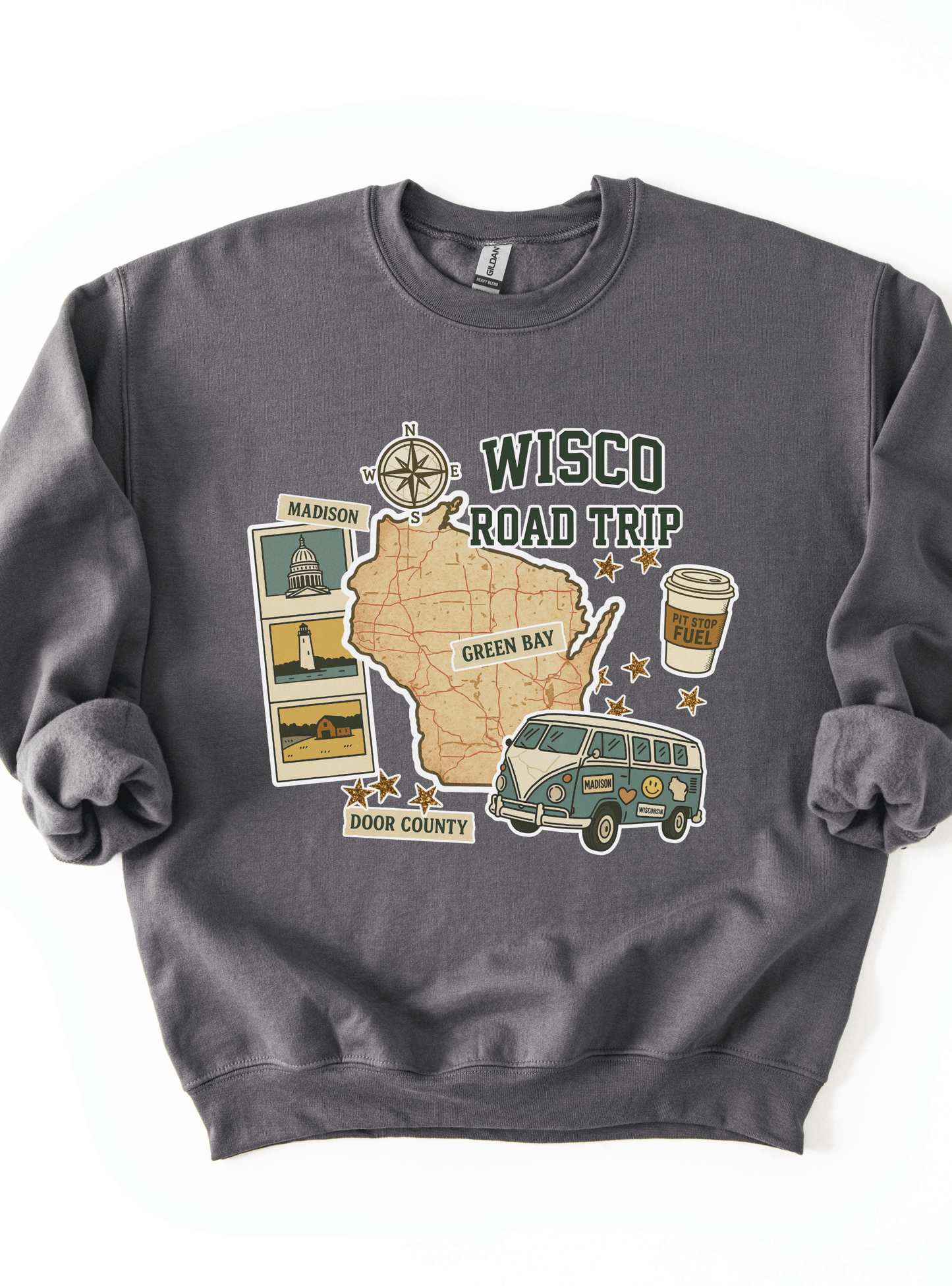 Wisco Road Trip Crewneck