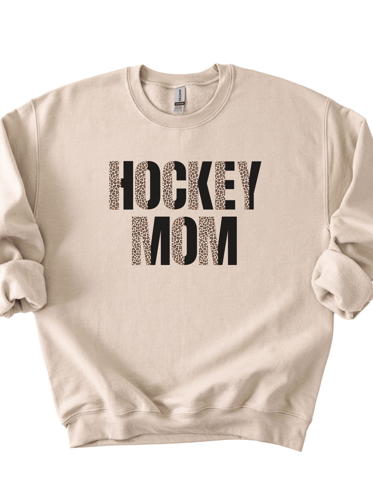 Hockey Mom Leopard Sweatshirt