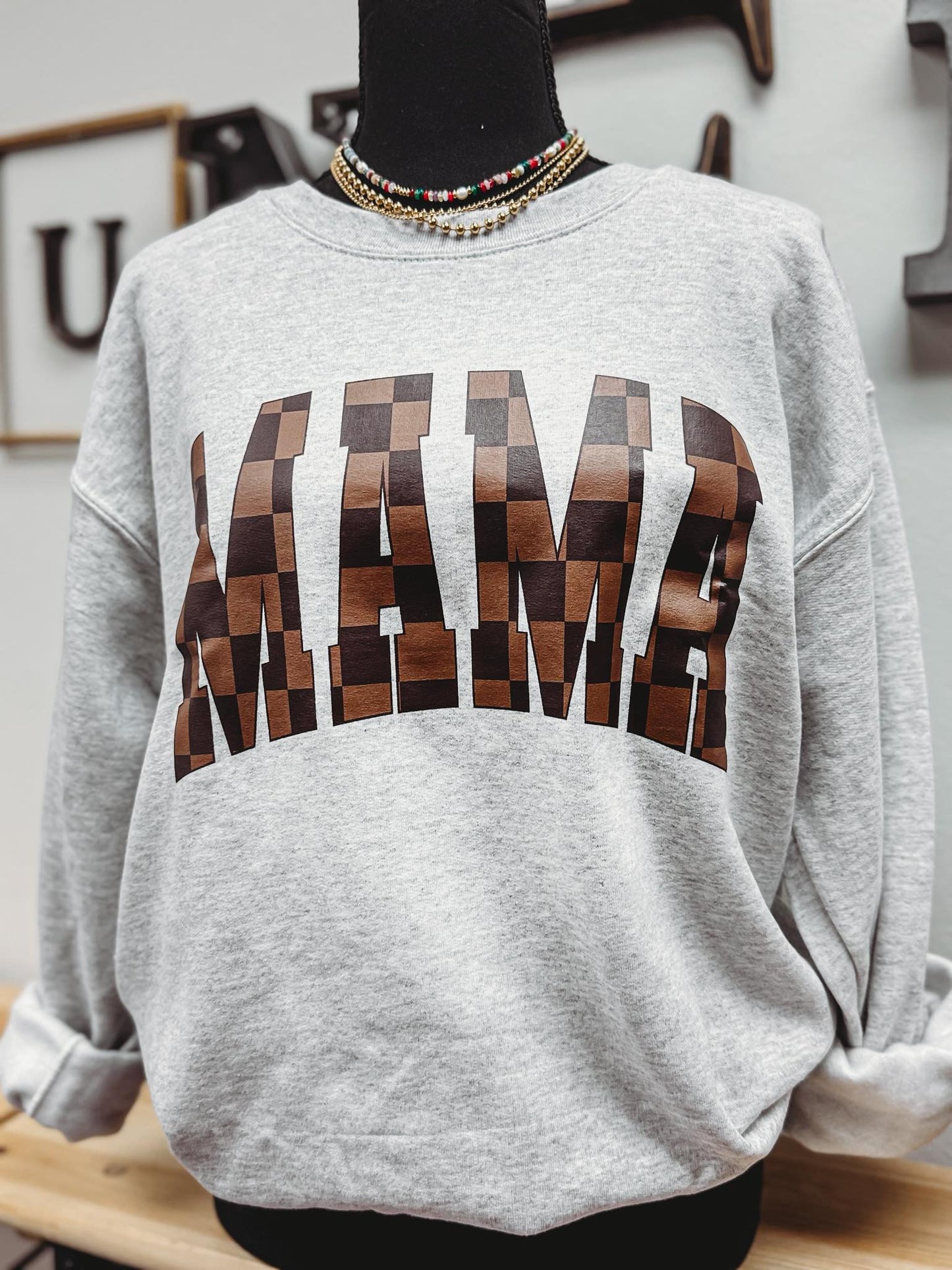 Checker Mama Sweatshirt