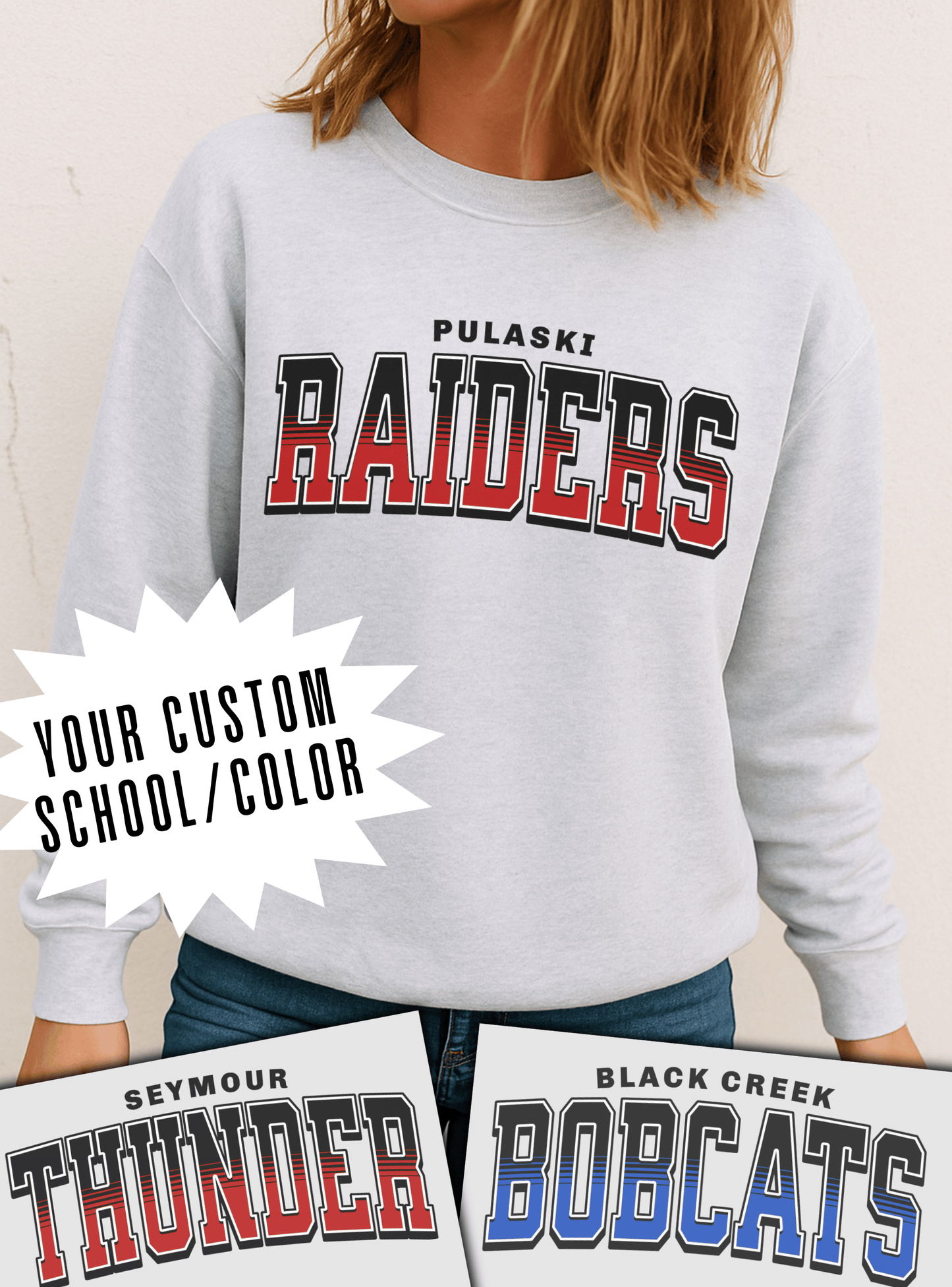 Custom School Spirit Sweatshirt