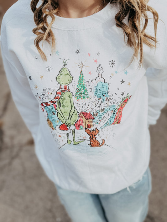 Whoville Scene Crewneck