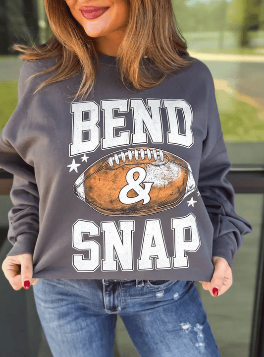Bend & Snap Football Crewneck