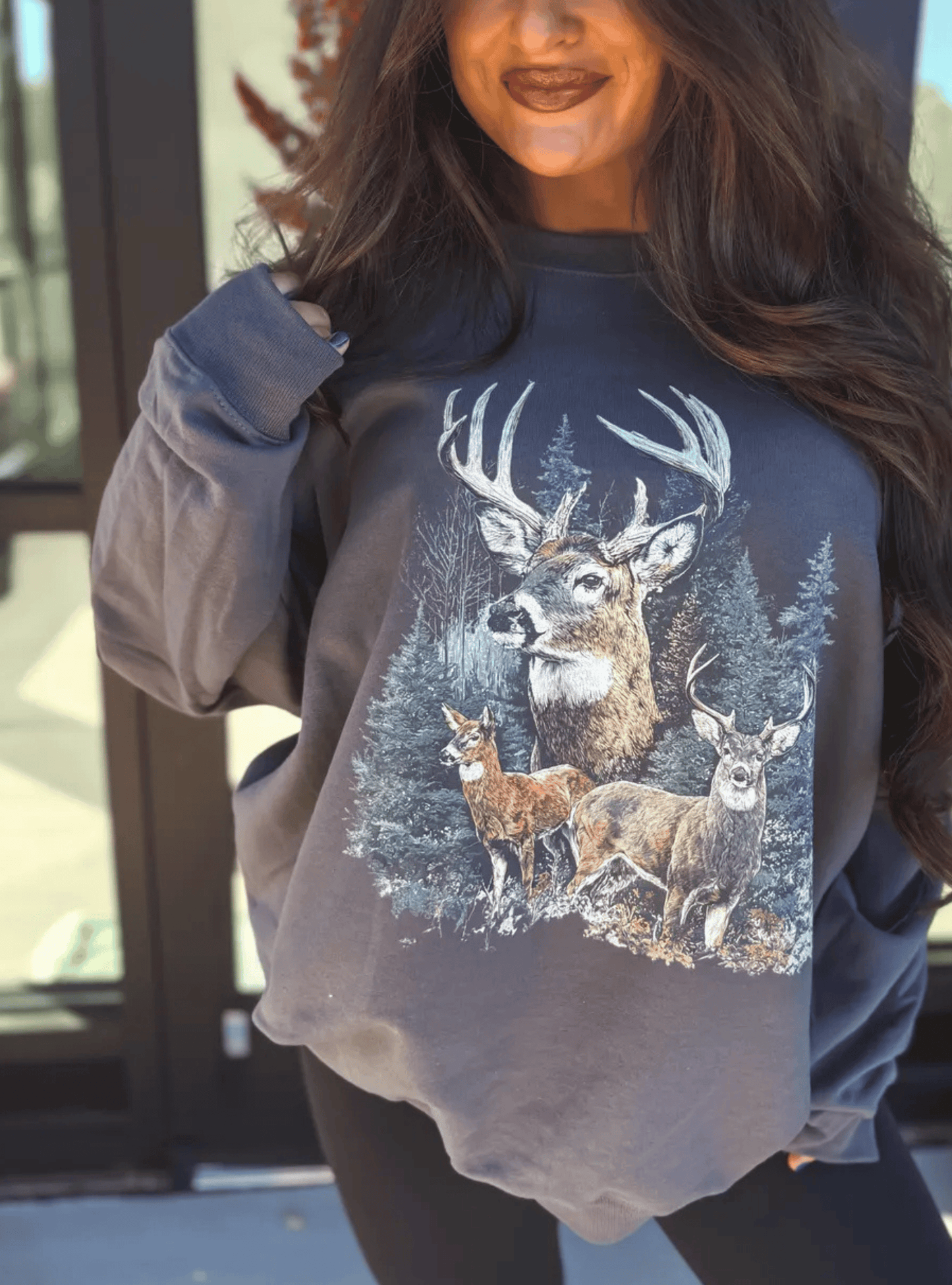 Rustic Deer Crewneck