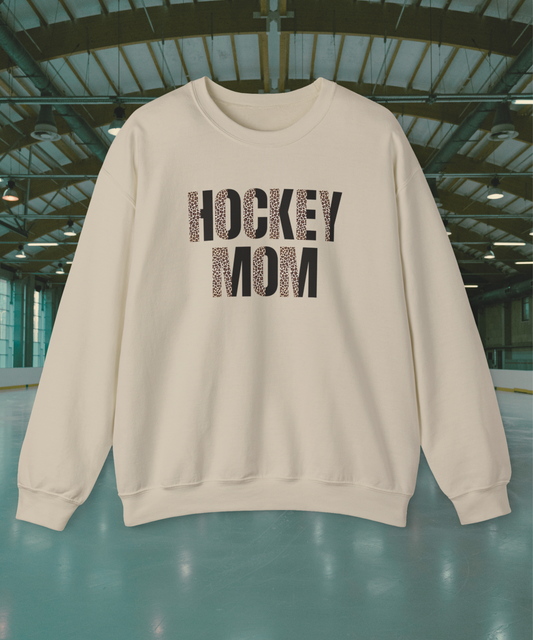 Hockey Mom Leopard Sweatshirt