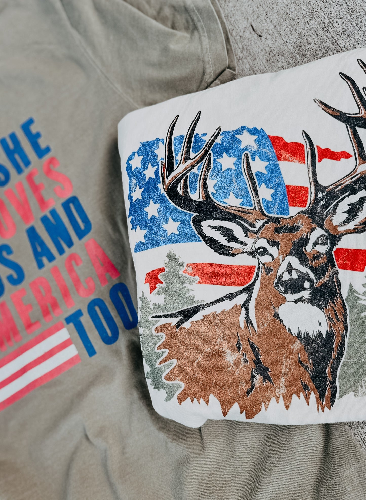 Patriotic Deer Tee