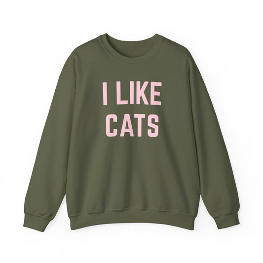 I Like Cats Crewneck Sweatshirt