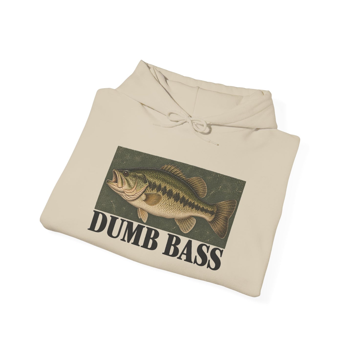 Dumb Bass Hoodie | Funny Vintage-Inspired Fishing Sweatshirt