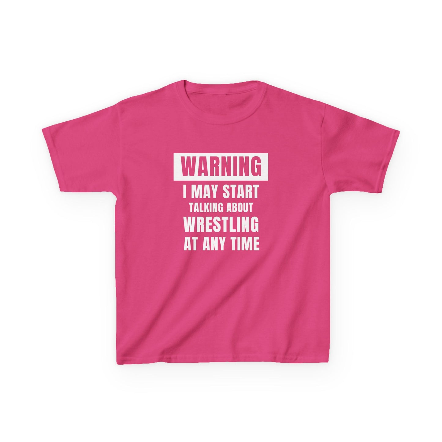 Youth Wrestling Warning Tee - Multiple Colors