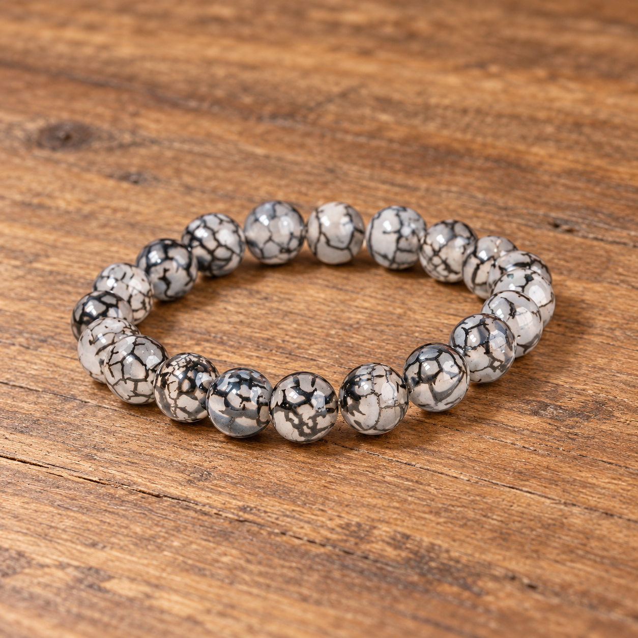 Calm in the Chaos | River Agate Beaded Bracelet