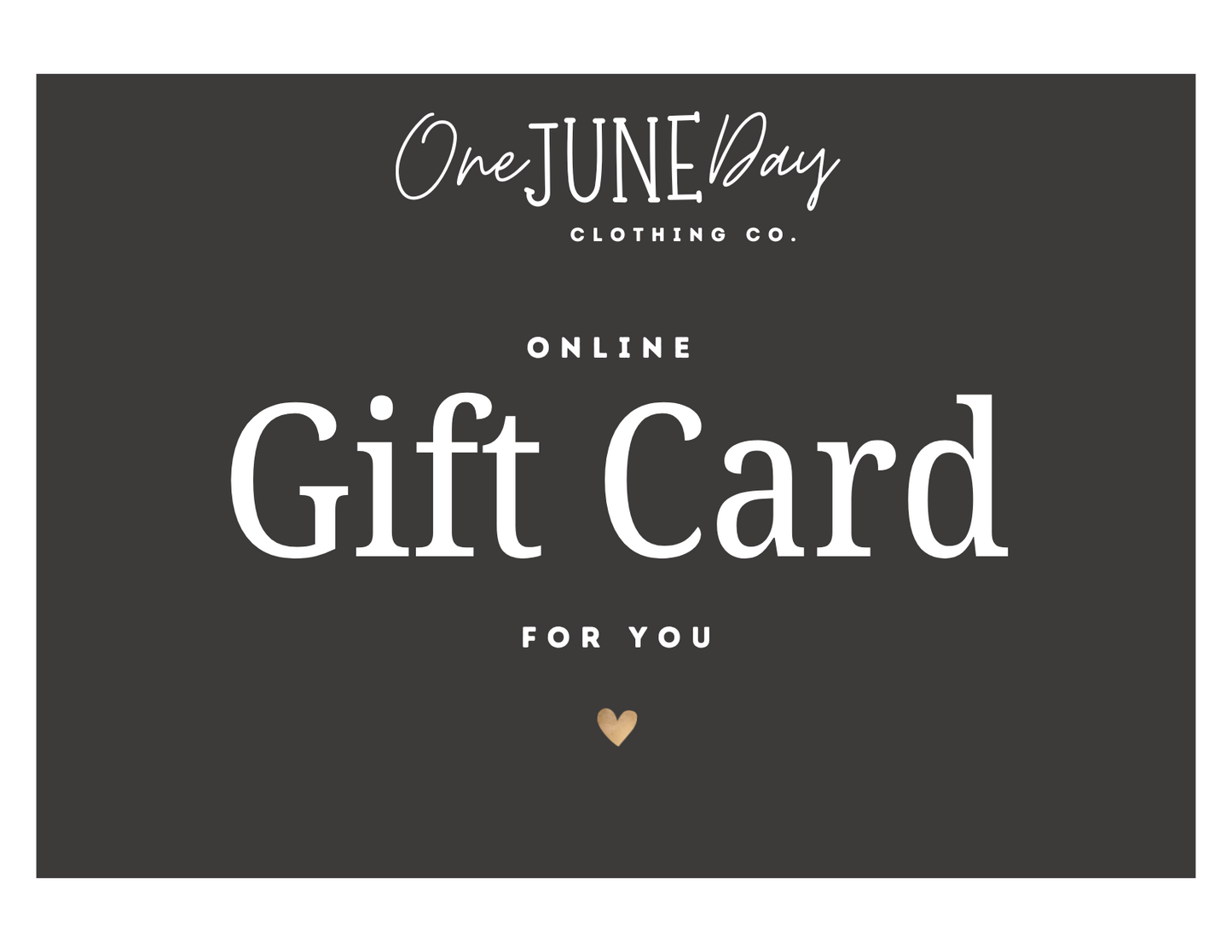 One June Day GIFT CARD