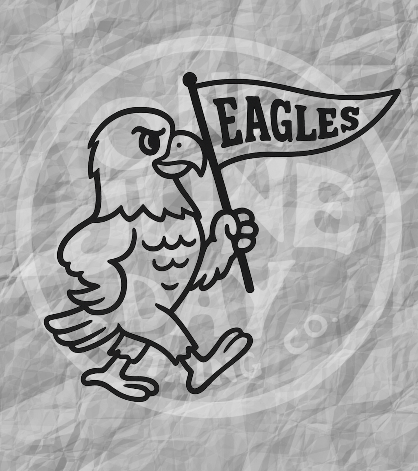 Digital Download - Eagles Pennant Mascot PNG