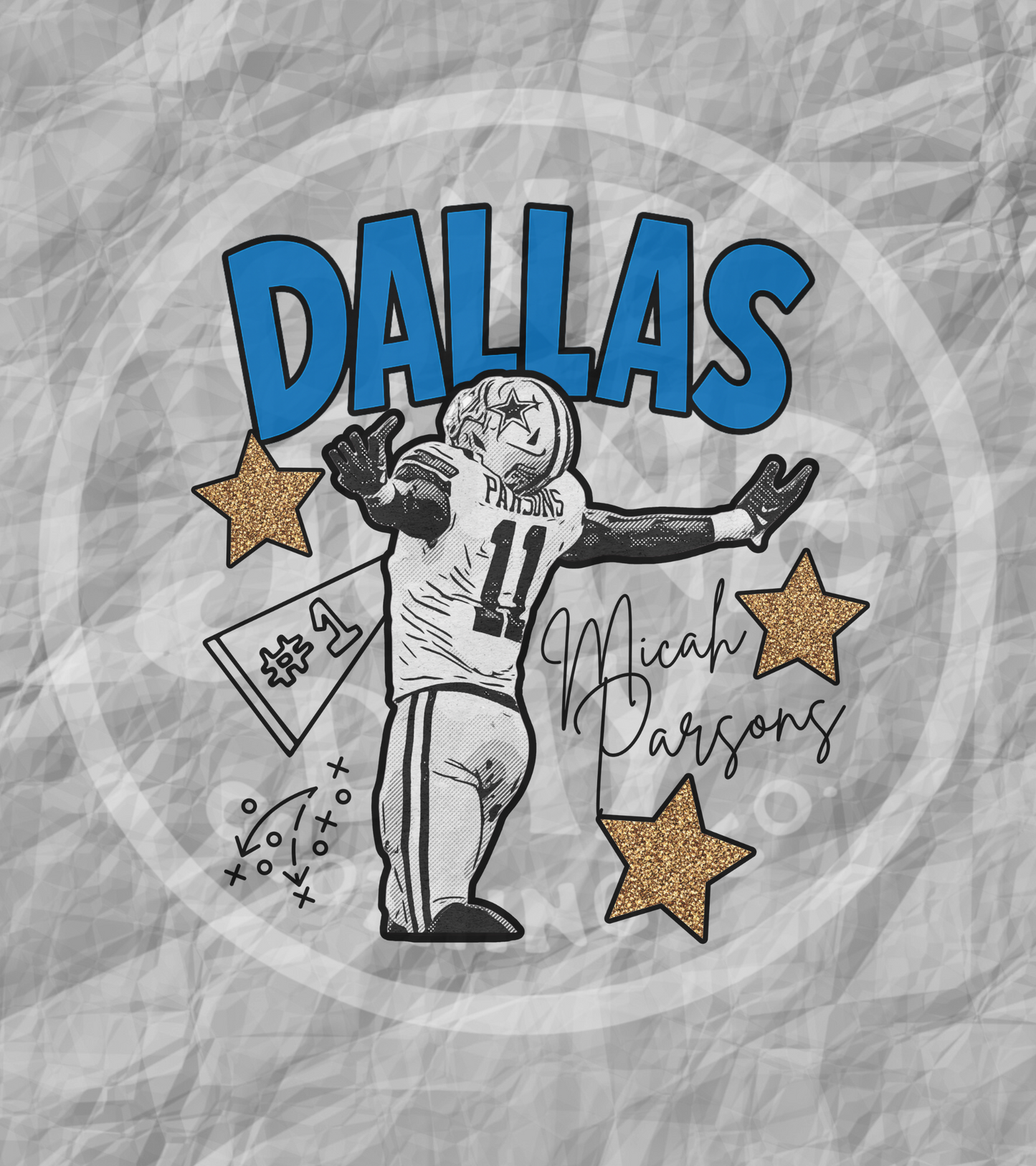 Digital Download - Dallas Parsons Cartoon Style PNG