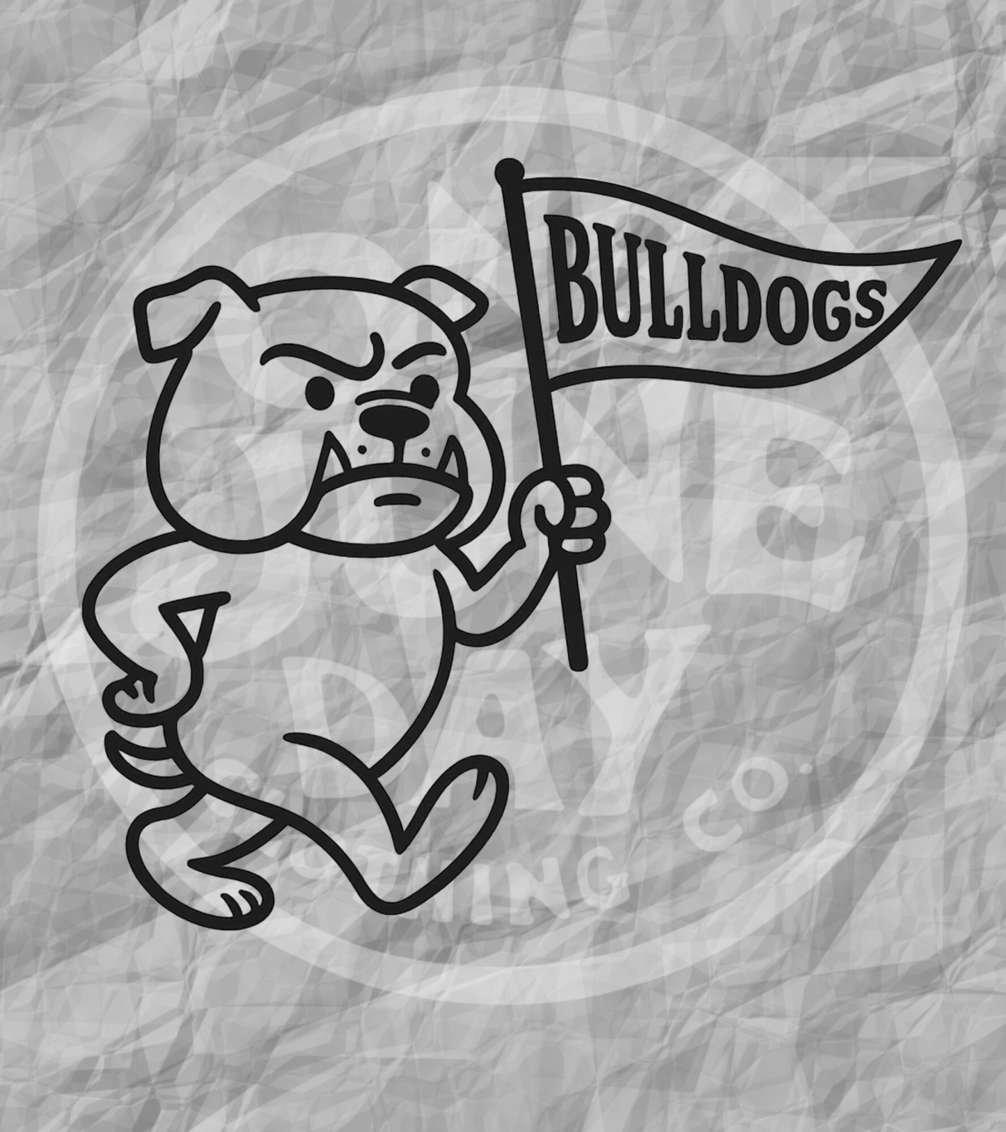 Digital Download - Bulldogs Pennant Mascot PNG