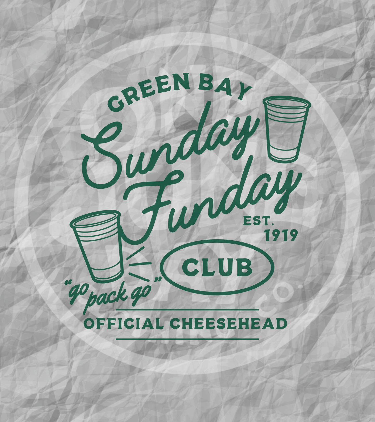 Digital Download - Green Bay Sunday Funday PNG