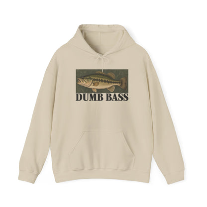 Dumb Bass Hoodie | Funny Vintage-Inspired Fishing Sweatshirt