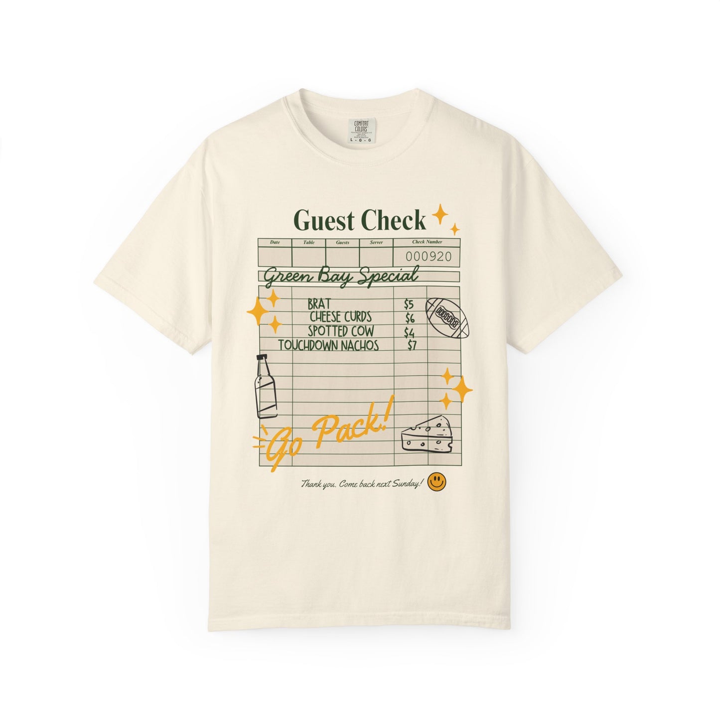 Guest Check Green Bay Special Tee
