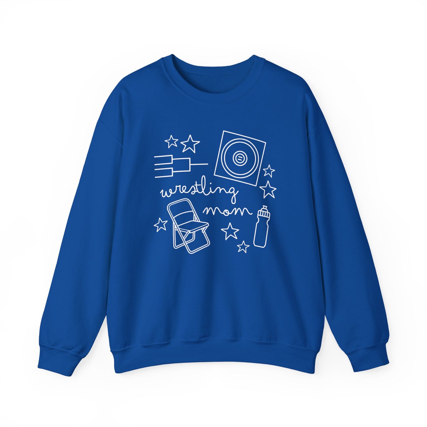Wrestling Mom Doodle Crewneck - Multiple Colors