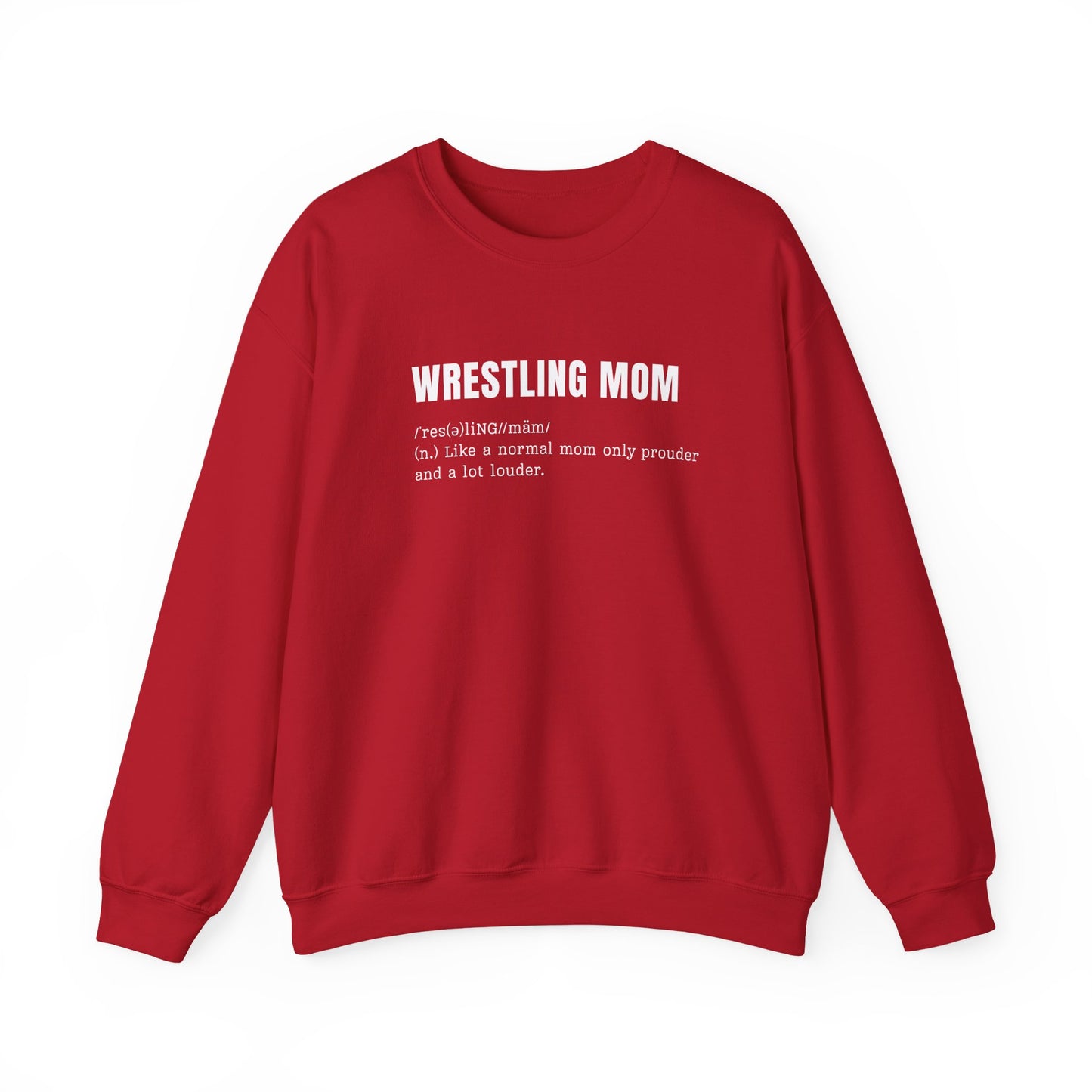 Wrestling Mom Definition Crewneck - Multiple Colors