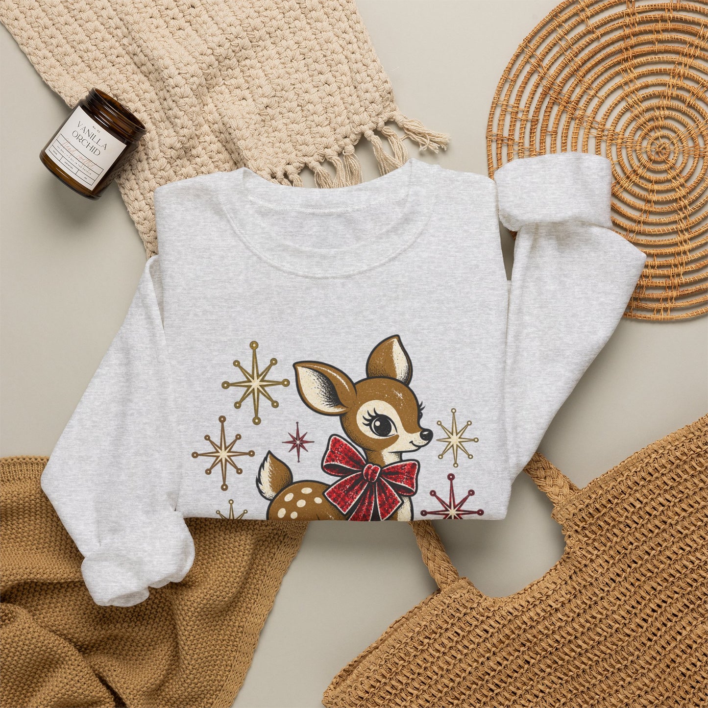 Vintage Deer Christmas Sweatshirt