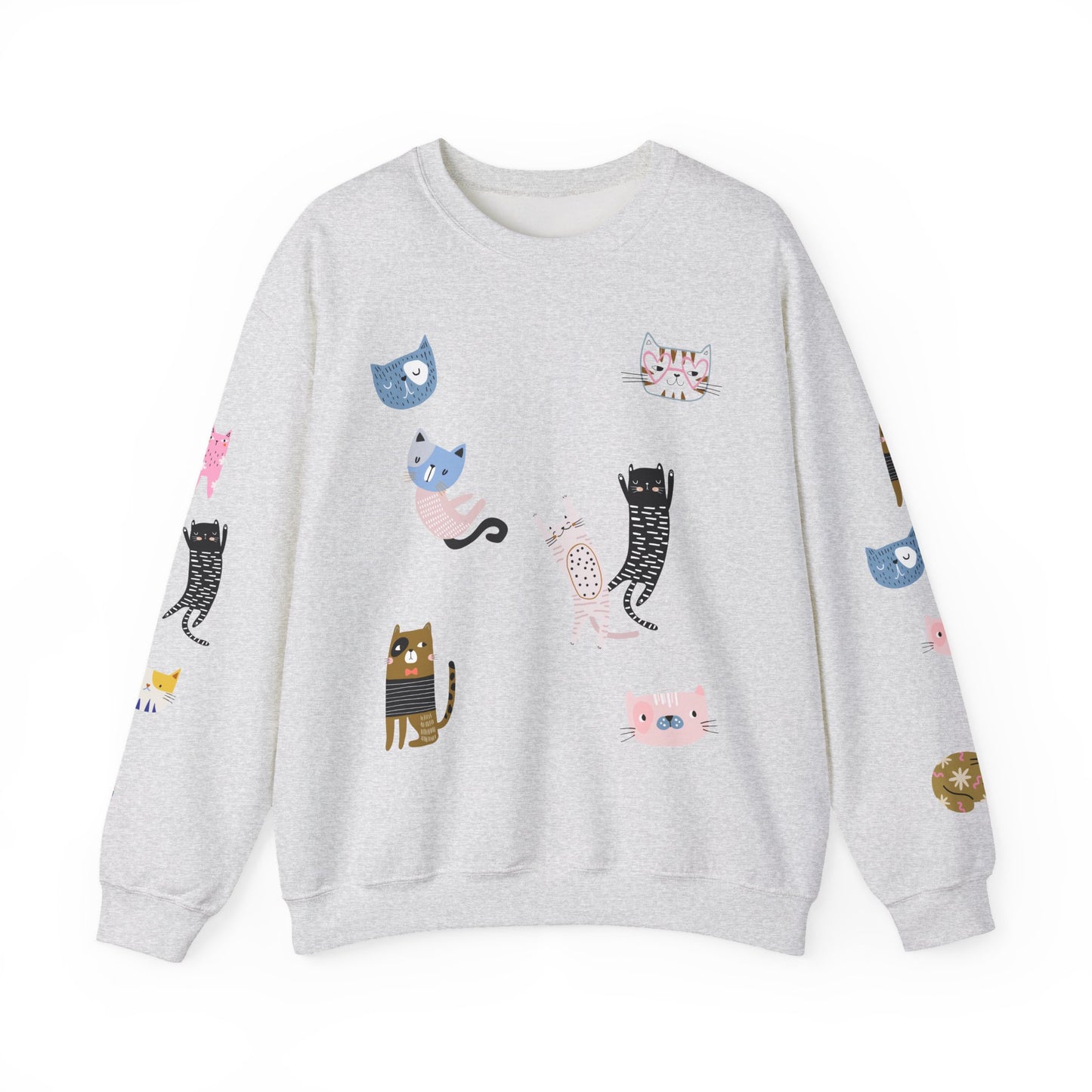 Cat Lady Energy All-Over Print Crewneck