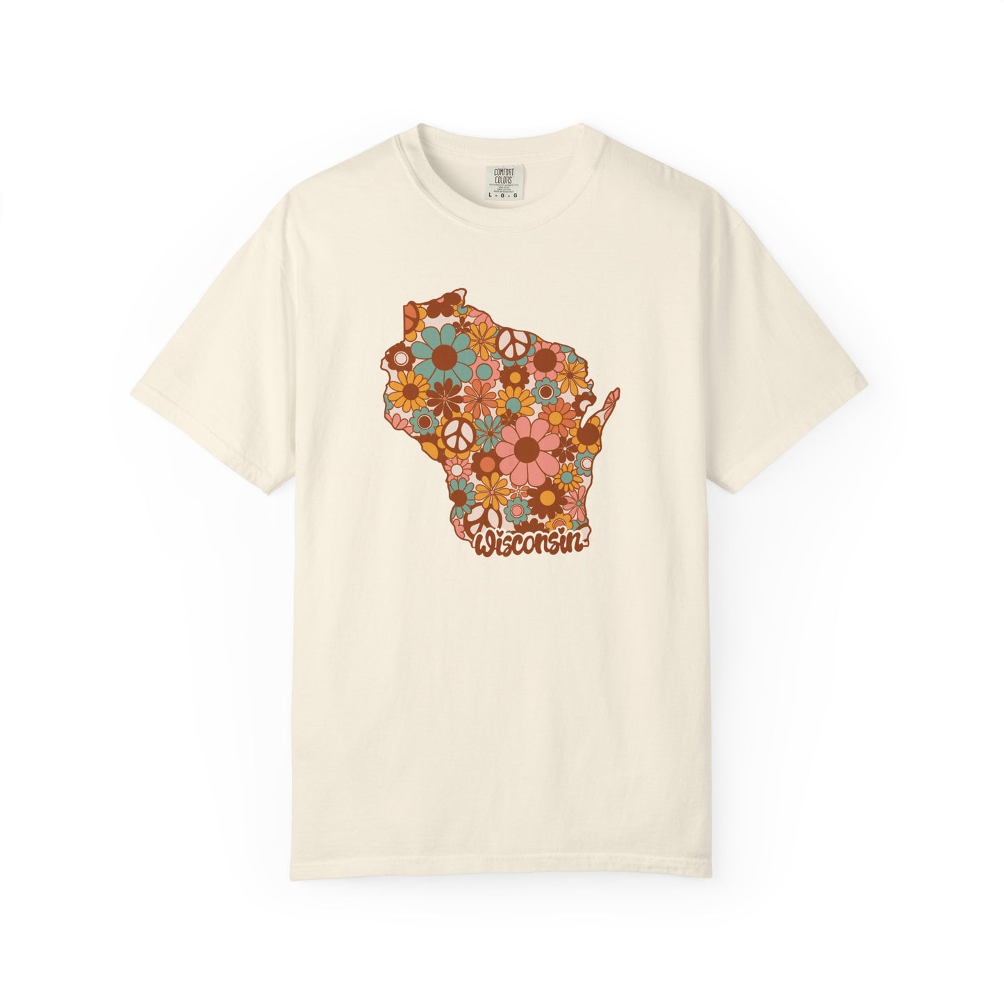 Wisconsin Boho Floral Tee