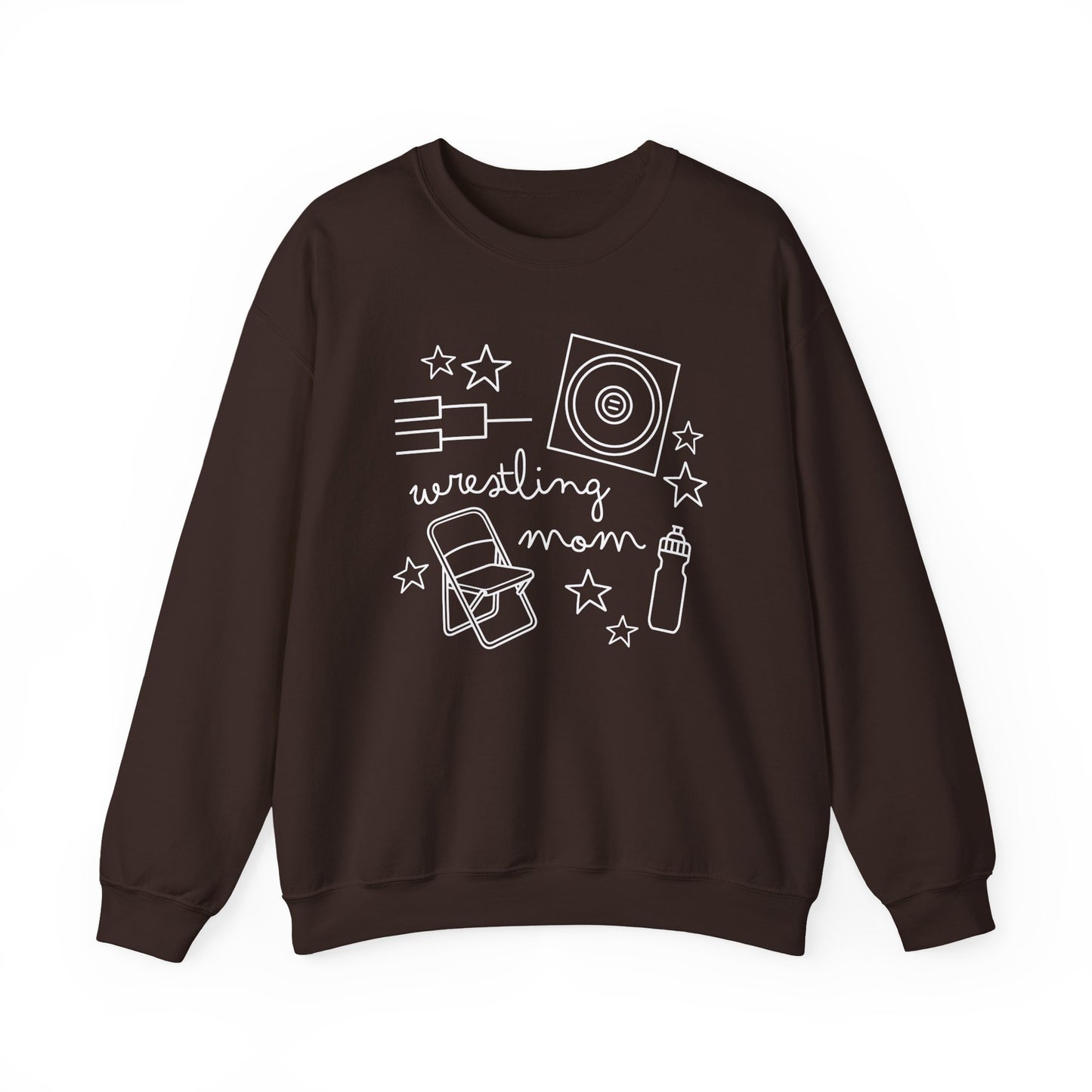 Wrestling Mom Doodle Crewneck - Multiple Colors
