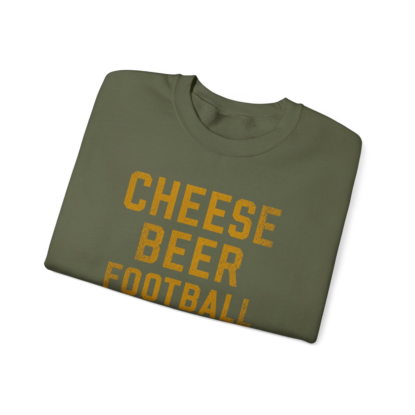 Cheese Beer Football Crewneck