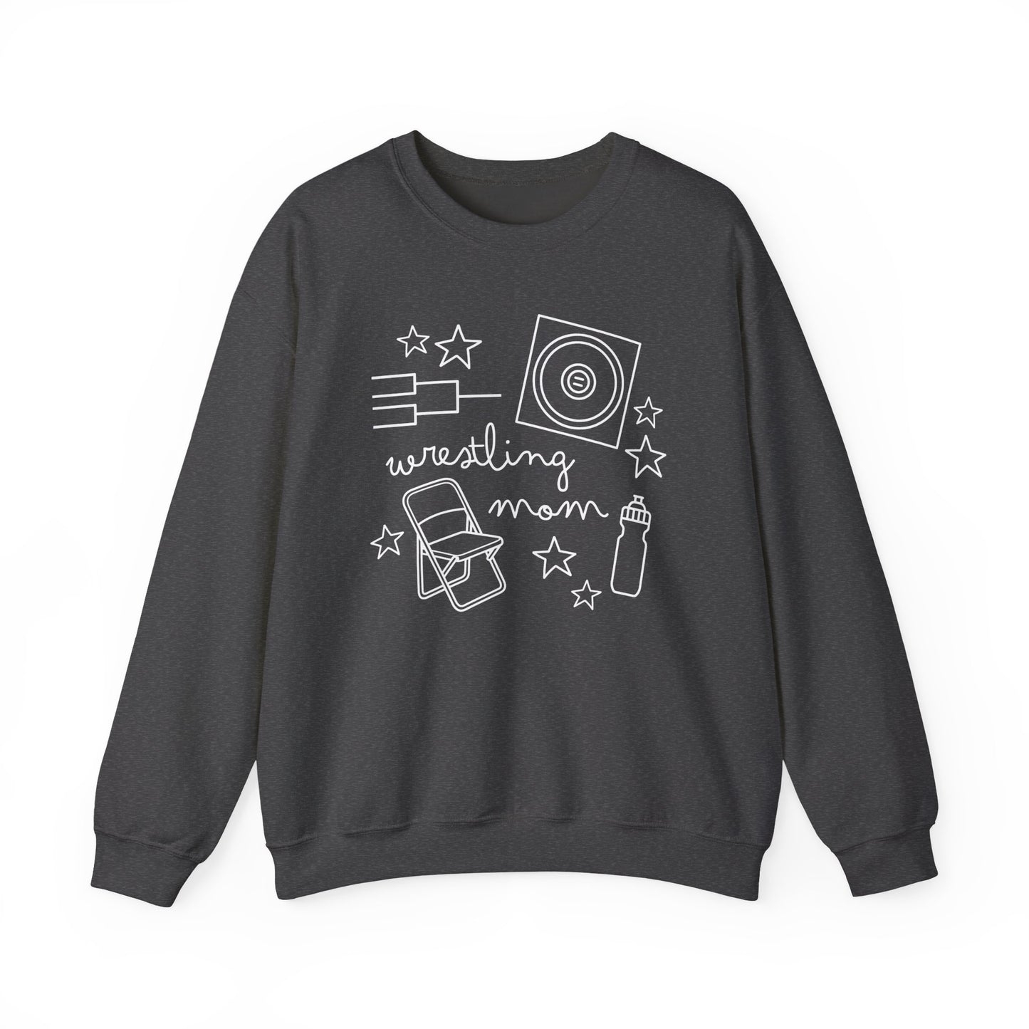 Wrestling Mom Doodle Crewneck - Multiple Colors