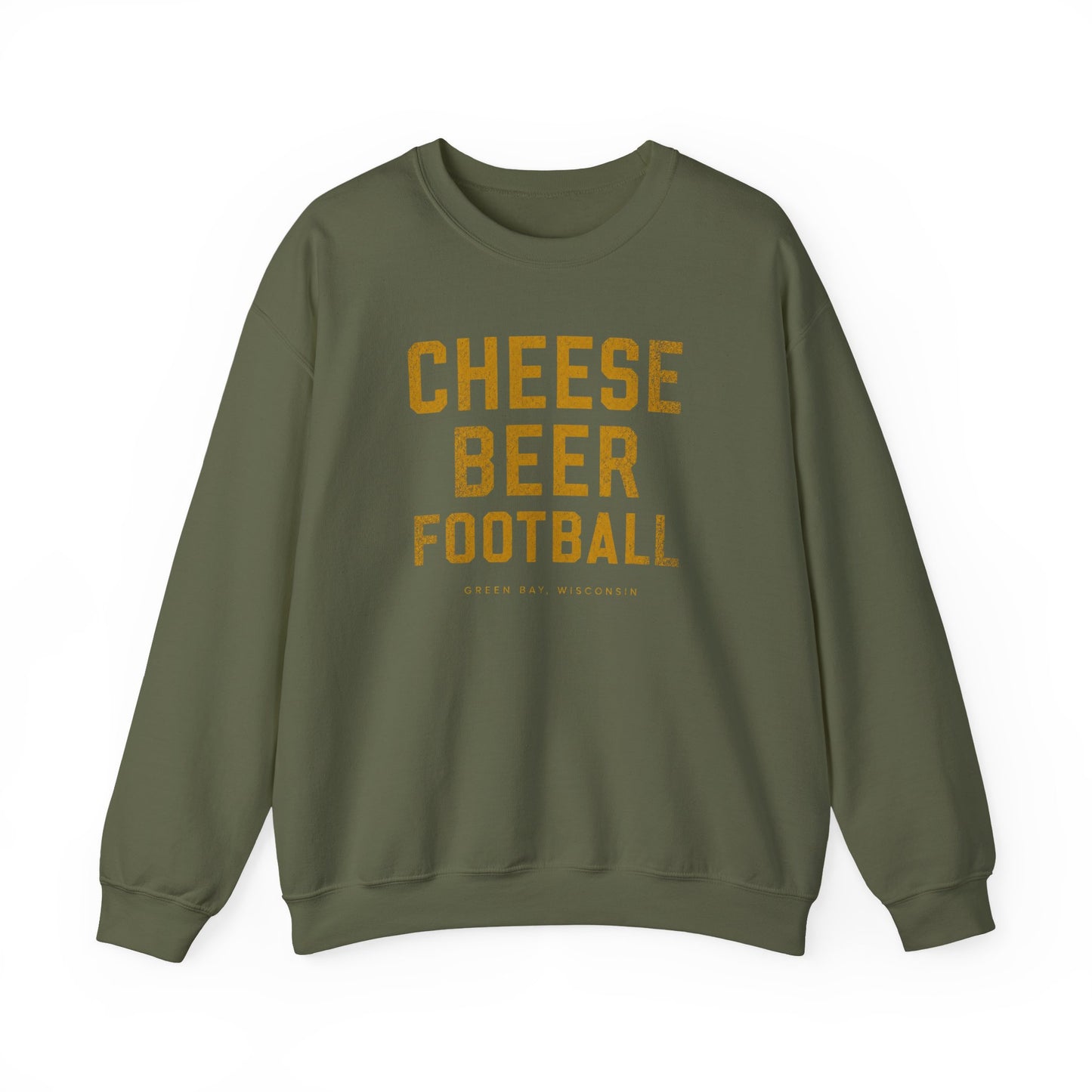 Cheese Beer Football Crewneck