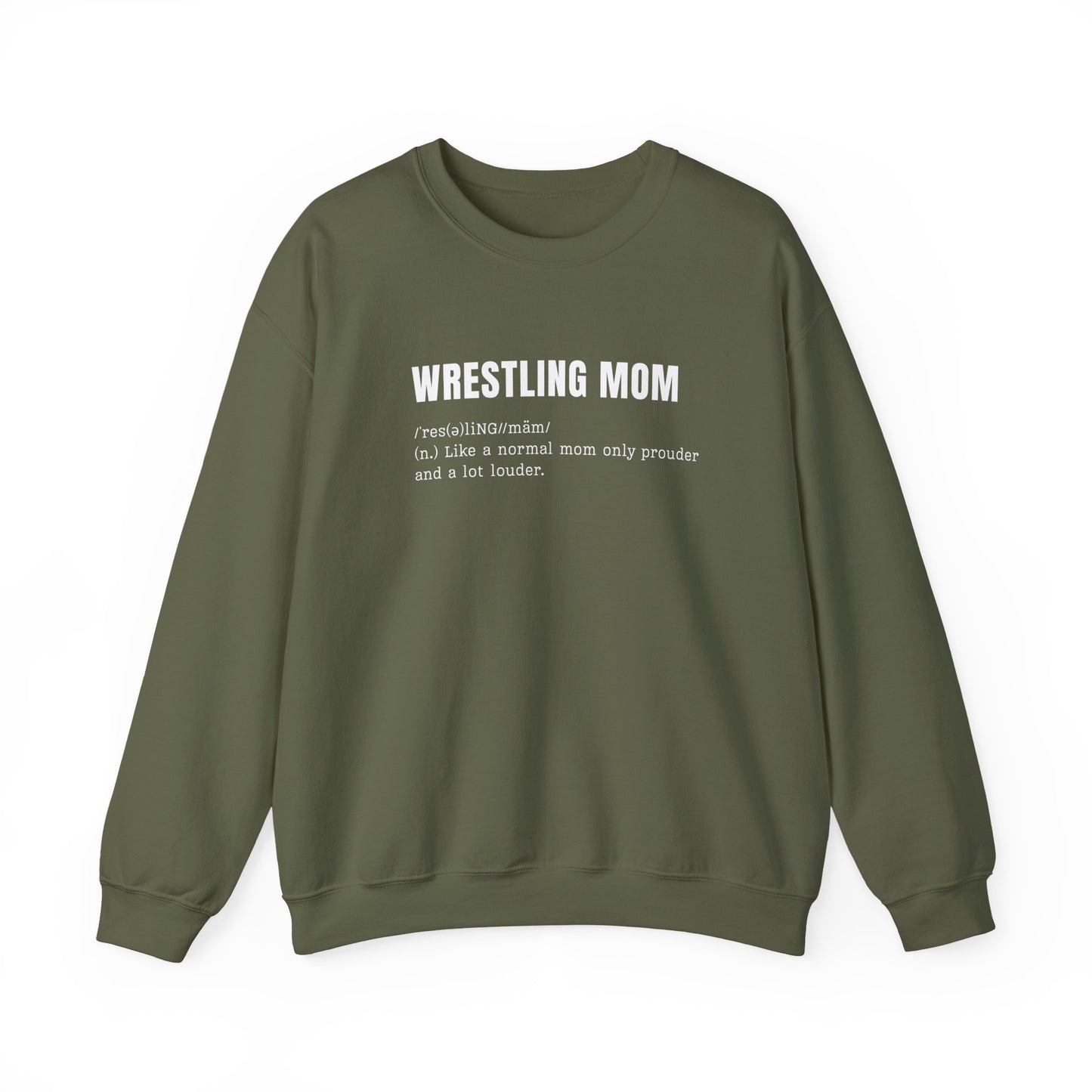 Wrestling Mom Definition Crewneck - Multiple Colors