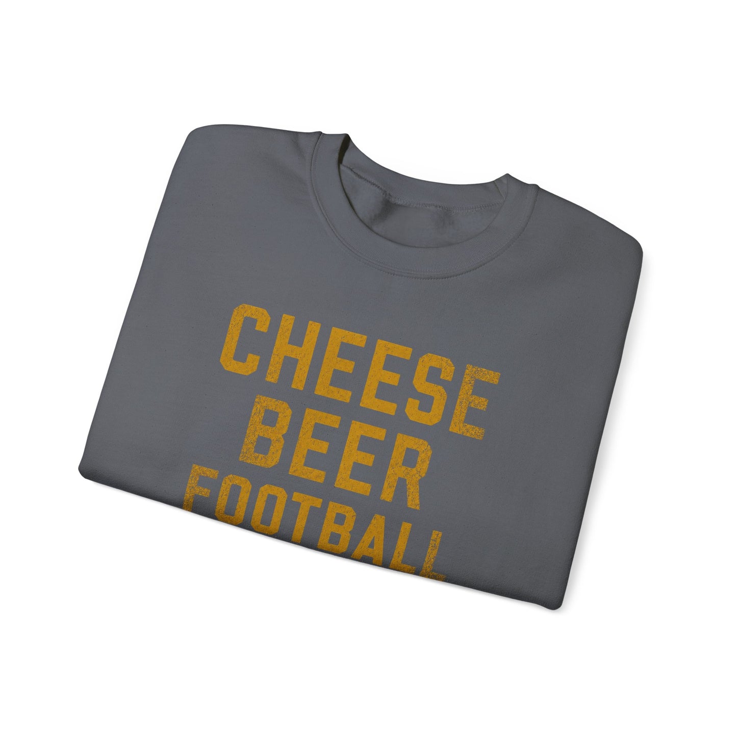 Cheese Beer Football Crewneck