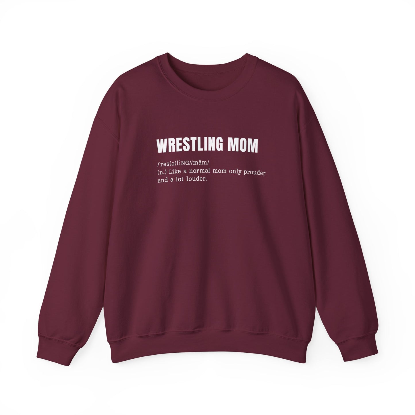 Wrestling Mom Definition Crewneck - Multiple Colors