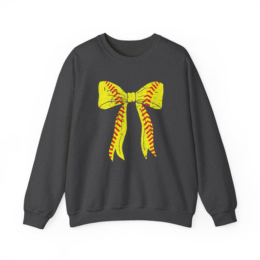 Softball Bow Sweatshirt