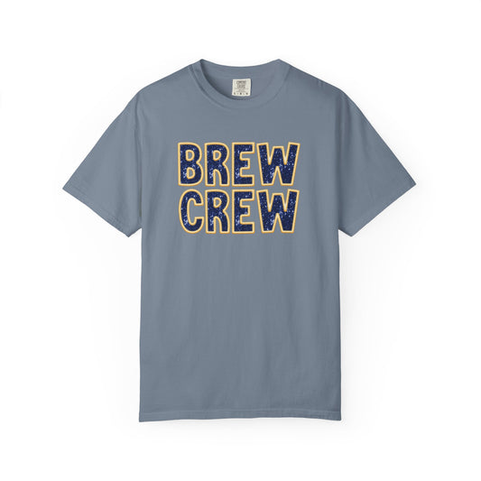 Brew Crew Faux Glitter Tee