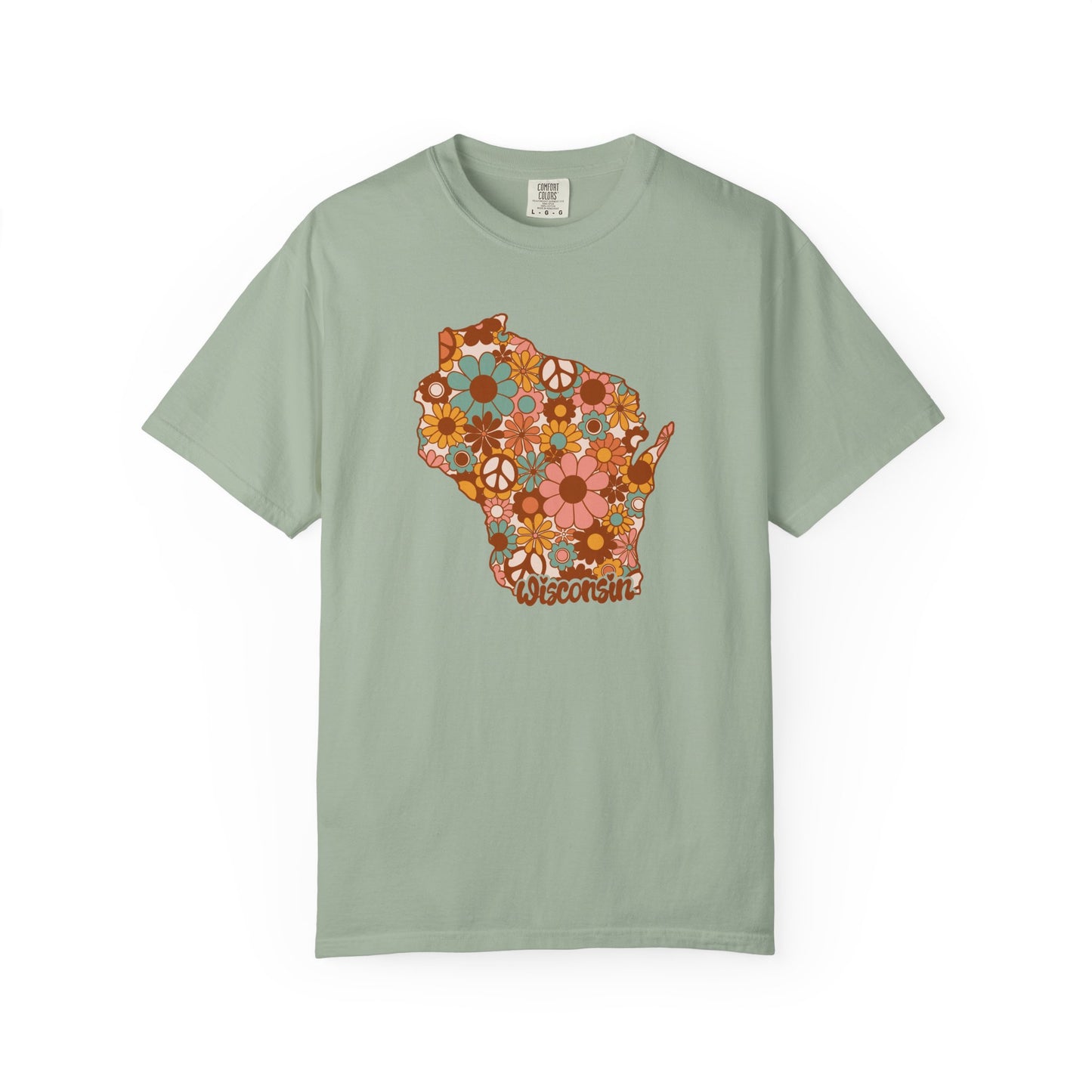 Wisconsin Boho Floral Tee