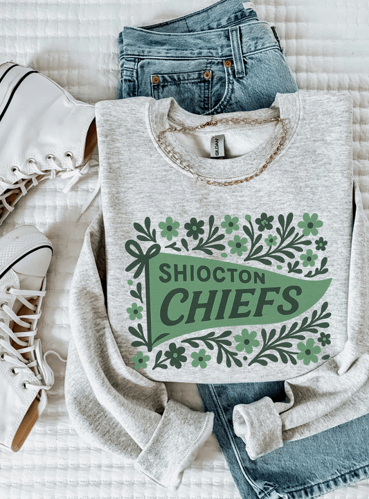 Shiocton Chiefs Floral Crewneck