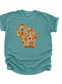 Wisconsin Boho Floral Tee