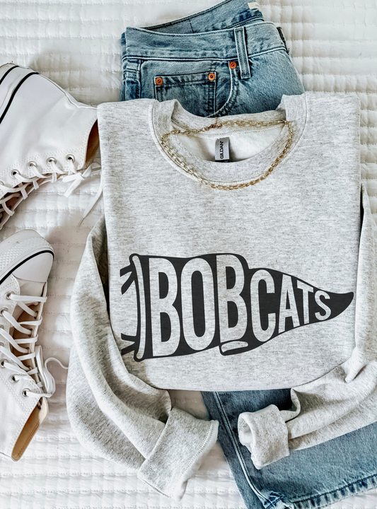 Bobcats Pennant Crewneck