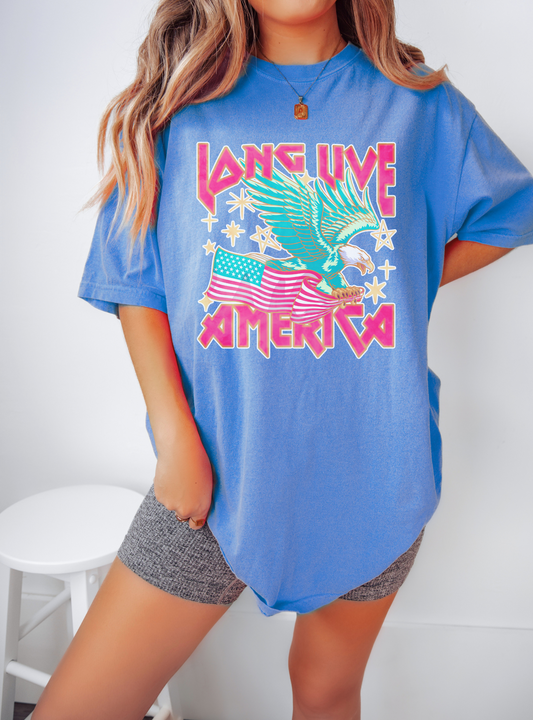 Long Live America Comfort Colors Tee