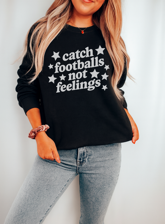 Catch Footballs Crewneck