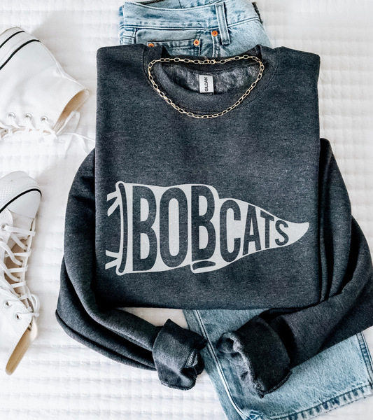 Bobcats Pennant Crewneck