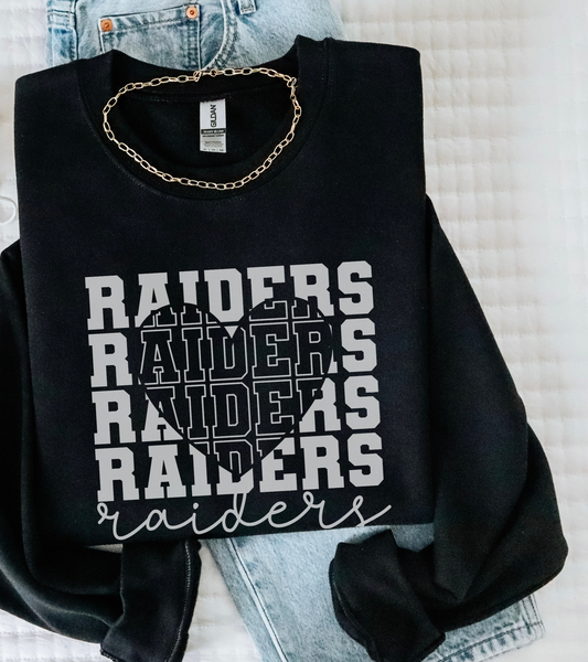 Raiders Heart Crewneck