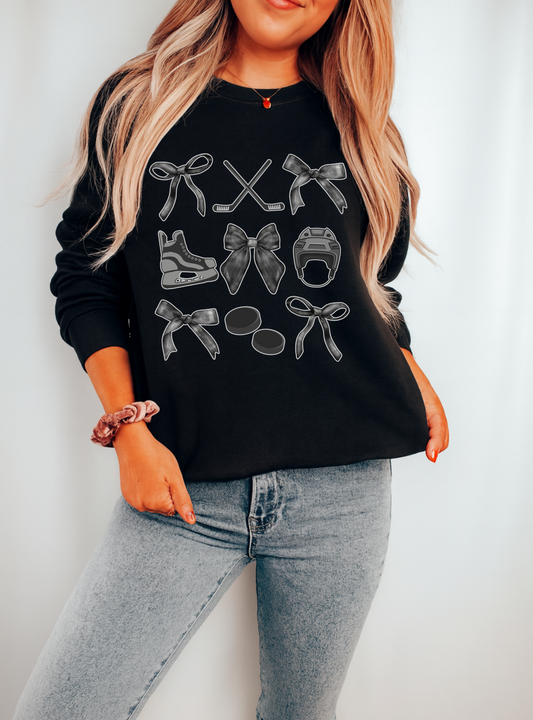 Hockey Bow Crewneck